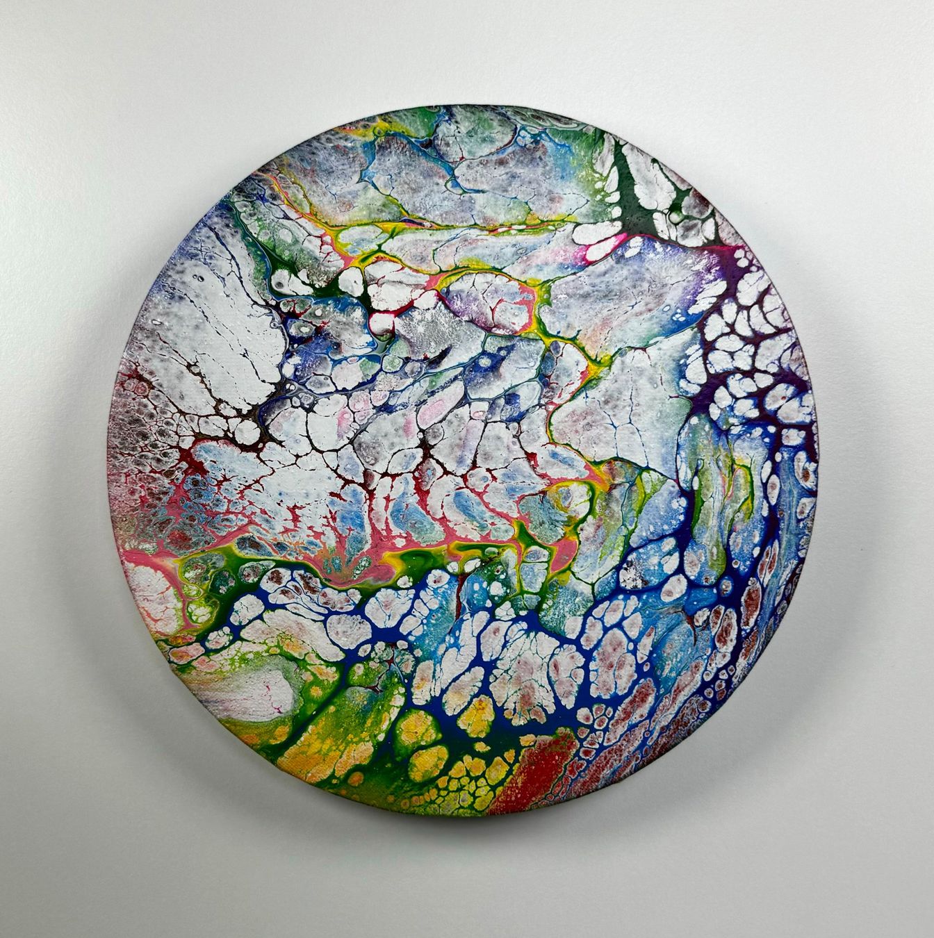Dipinti: Acryl-Flüssigmalerei, kreisförmig – Usato da Schlieren venduto da MayaSheng1983