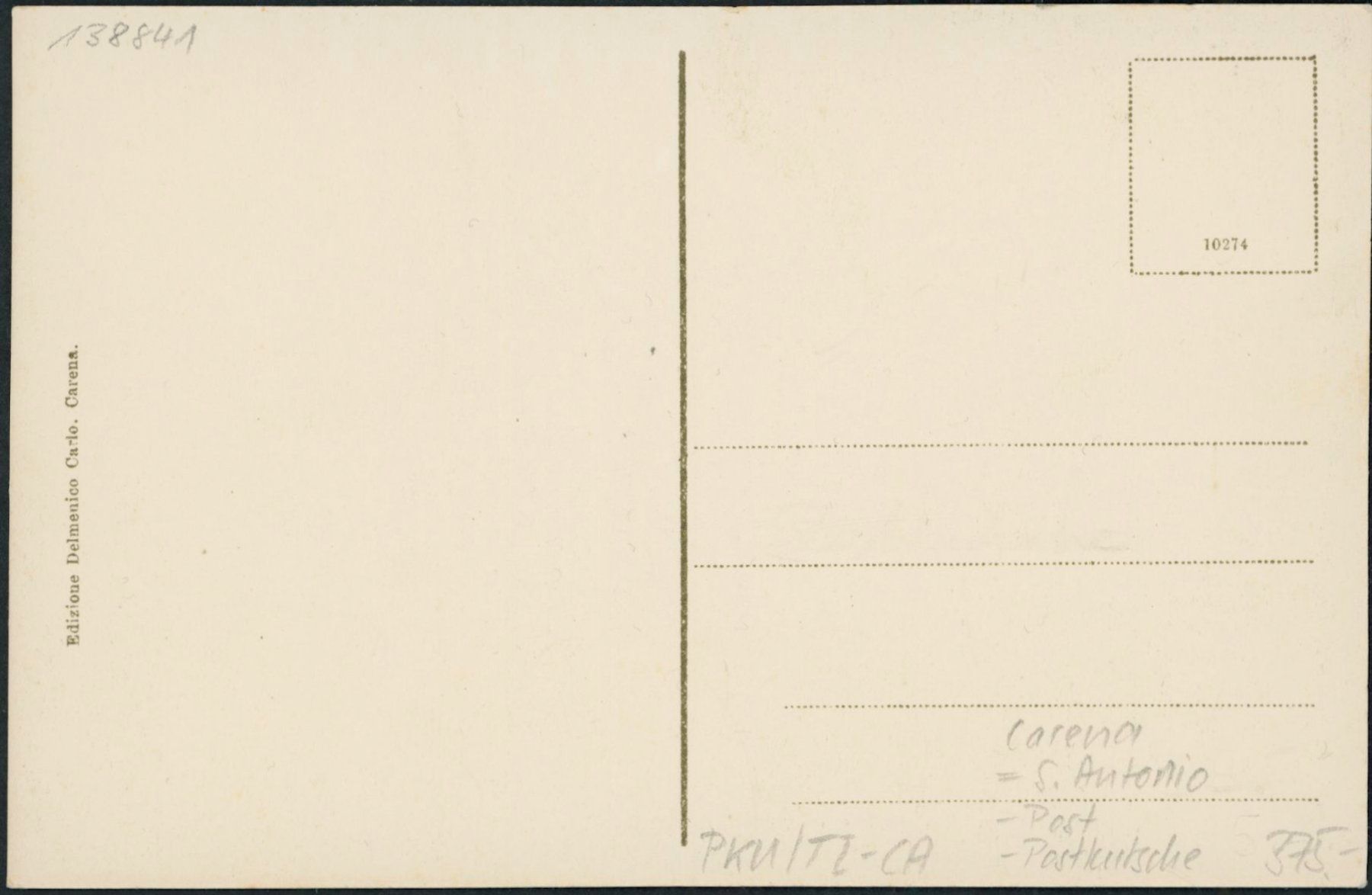Cartoline postali: TI Carena - Post - Postkutsche - S. Antonio – Nuovo (secondo la descrizione) da Schindellegi venduto da leecollect 1