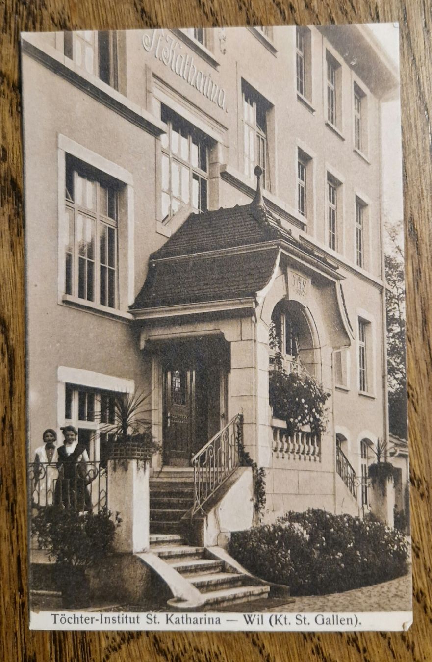 Cartoline postali: Töchter-Institut St. Katharina, Wil – Usato da Ebikon venduto da Donar50