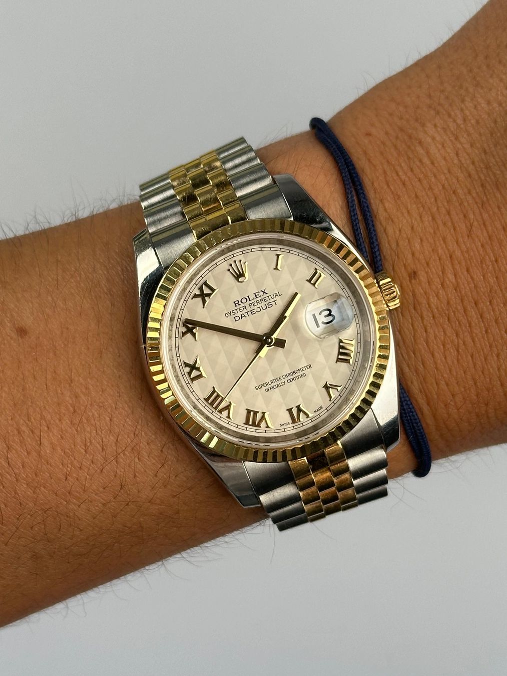 Rolex Uhren: Rolex Datejust 36mm Bicolor Ref. 116233 Pyramid Dial – Gebraucht aus St. Gallen von TrokulWatches 4