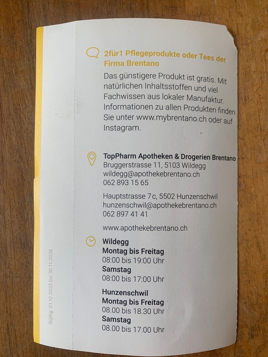 Buoni: Brentano 2für1 Pflegeprodukte oder Tees – Nuovo (secondo la descrizione) da Wildegg venduto da Elefant42 1
