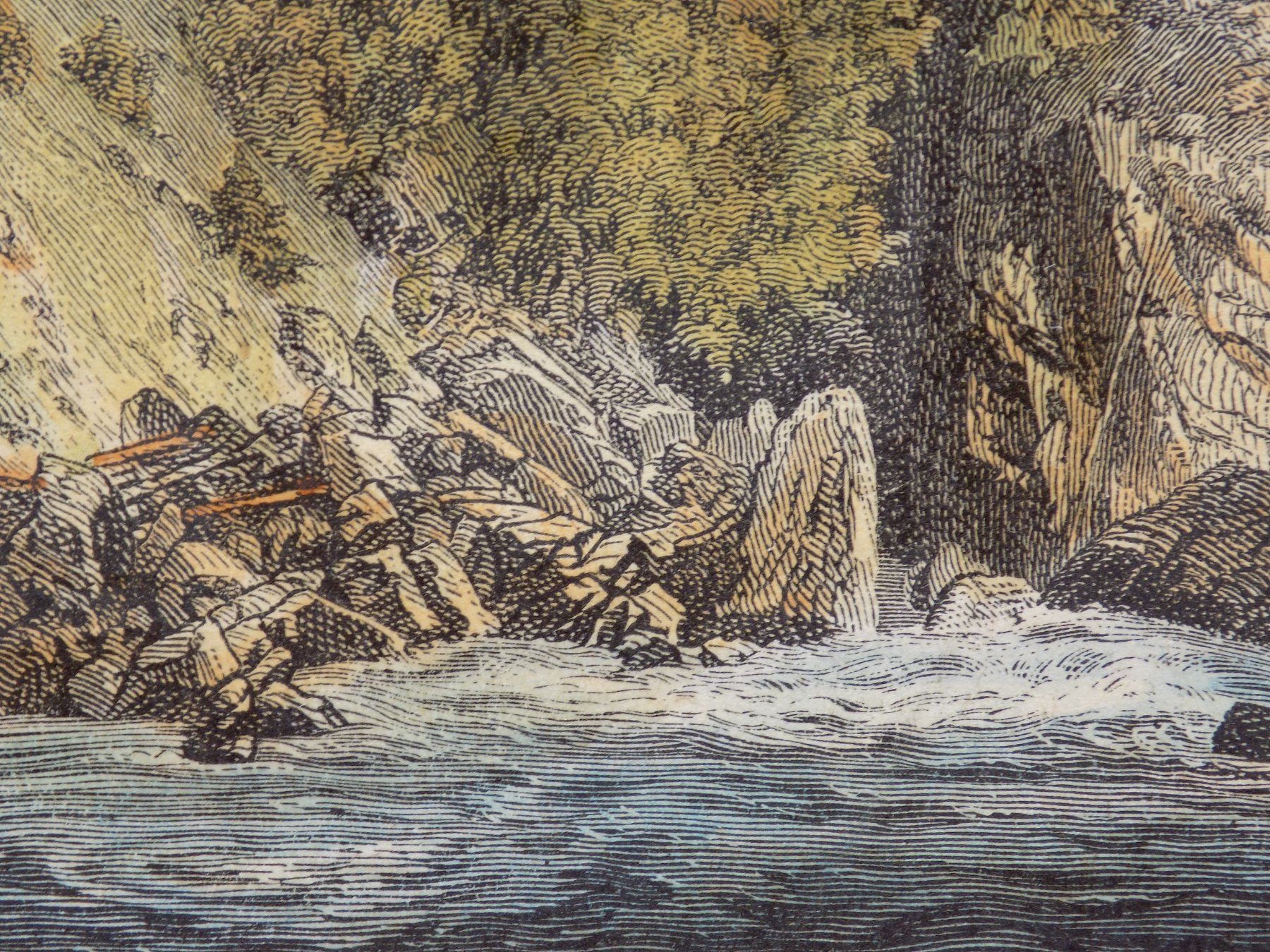 Incisioni: Die Brücke bei Solis koloriert – Usato da Risch venduto da Rischli15 7