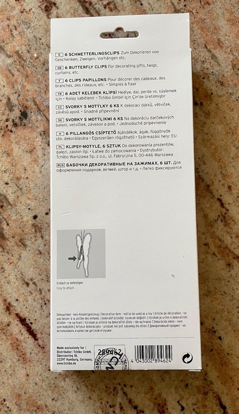 Tutte le decorazioni: Schmetterling Clips 6 Stück – Nuovo e nell'imballaggio originale da Spreitenbach venduto da Jessy8 1