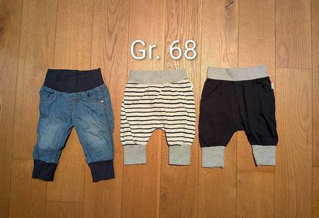 3 luftige Sommer-Hosen / Pumphosen  Gr. 68
