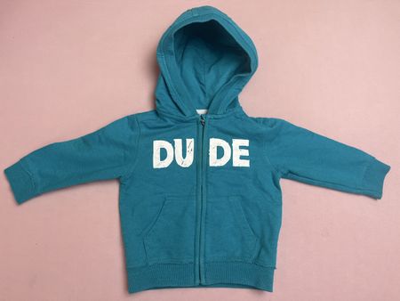 Hoodie Jacke Gr. 80 türkis