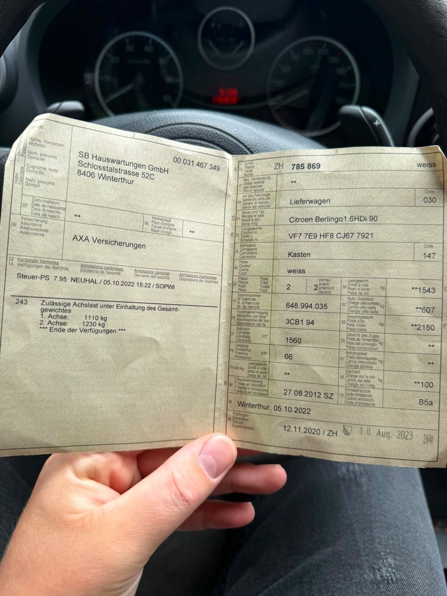 Citroën Veicoli commerciali: Citroen Berlingo 1,6 HDI – Usato da Winterthur venduto da Af1976 5