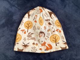 NEUE Beanie/Mütze Gr. 50 Herbstwald (2 - 5 Jahre)