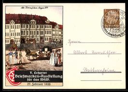 Erfurt, V. Briefmarken-Ausstellung für 