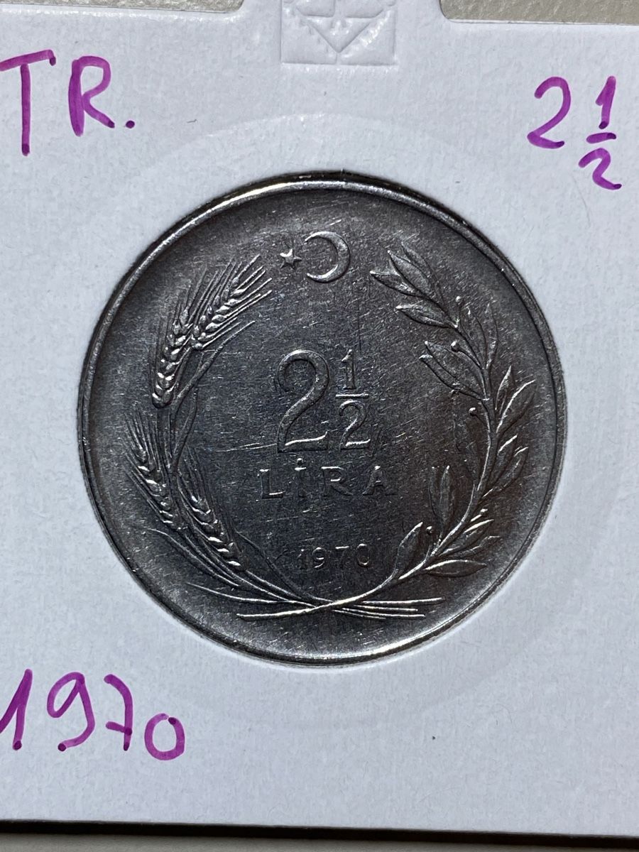 Tutti le monete: Turquie - 2.5 Lires - 1970 – Usato da Payerne venduto da Mike1682