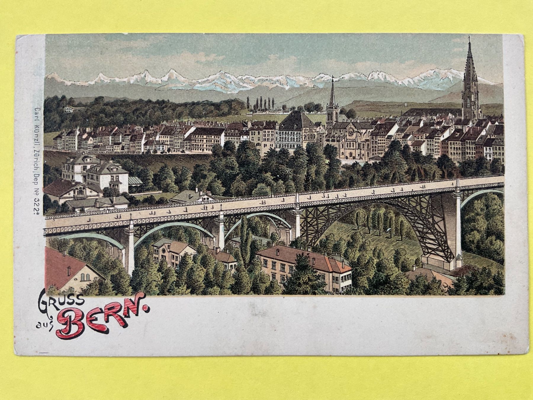 Ansichtskarten: AK Gruss aus Bern – Gebraucht aus Zürich von tol_b7c7