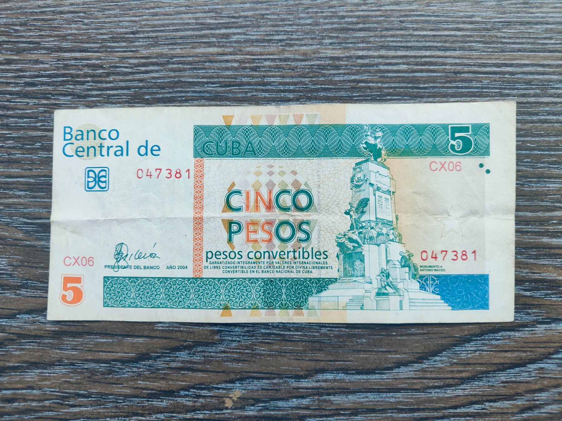 Billets de banque: Kuba 5 Pesos 2004 !!!!! – D'occasion à Flaach par Lonzo99