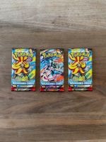 3x Pokémon Wachsendes Chaos Booster DE Neu Neupreis 30.-