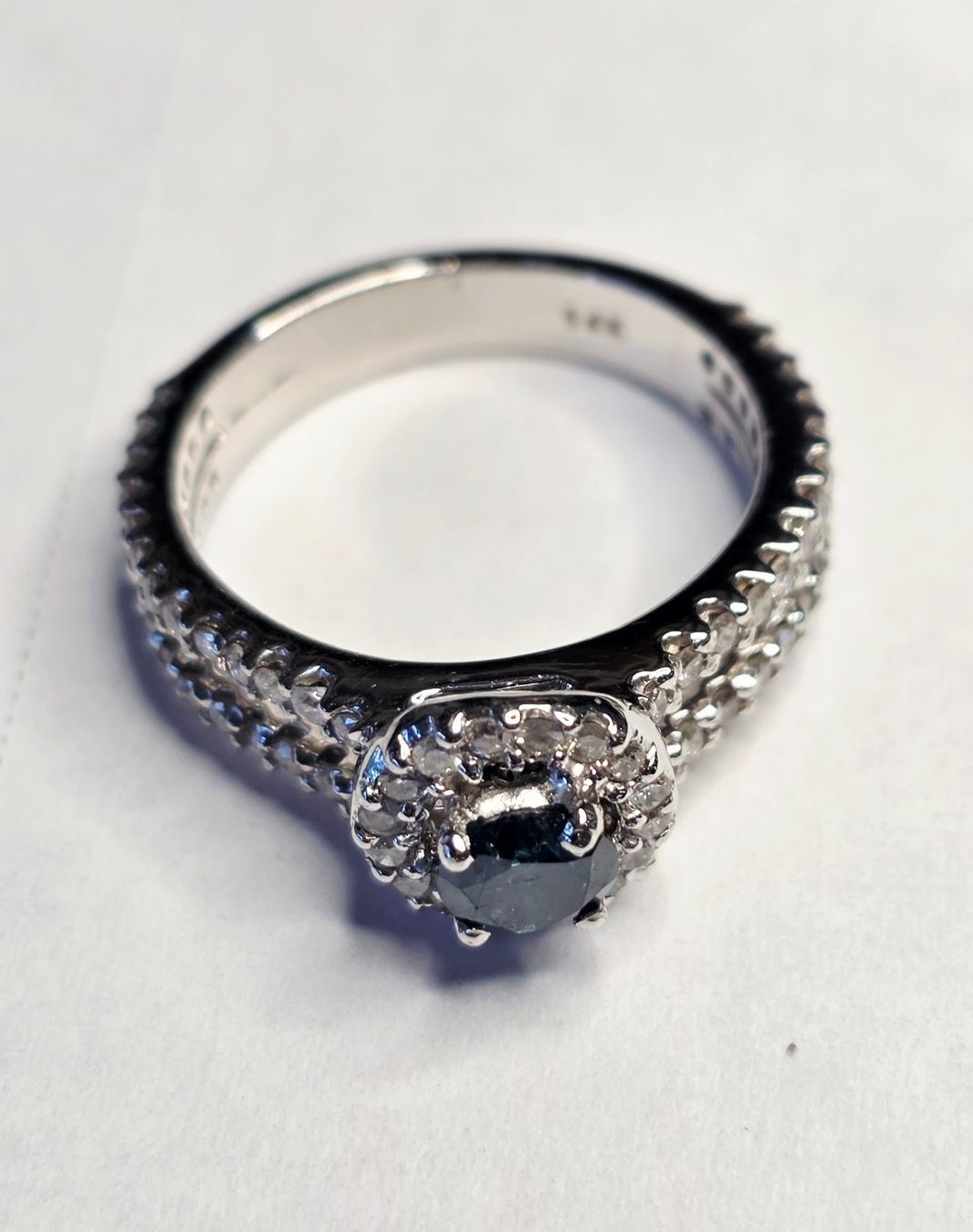 Ringe: Weissgold mit blauem Diamant Ring – Neu (gemäss Beschreibung) aus Zürich von benedikt12 9