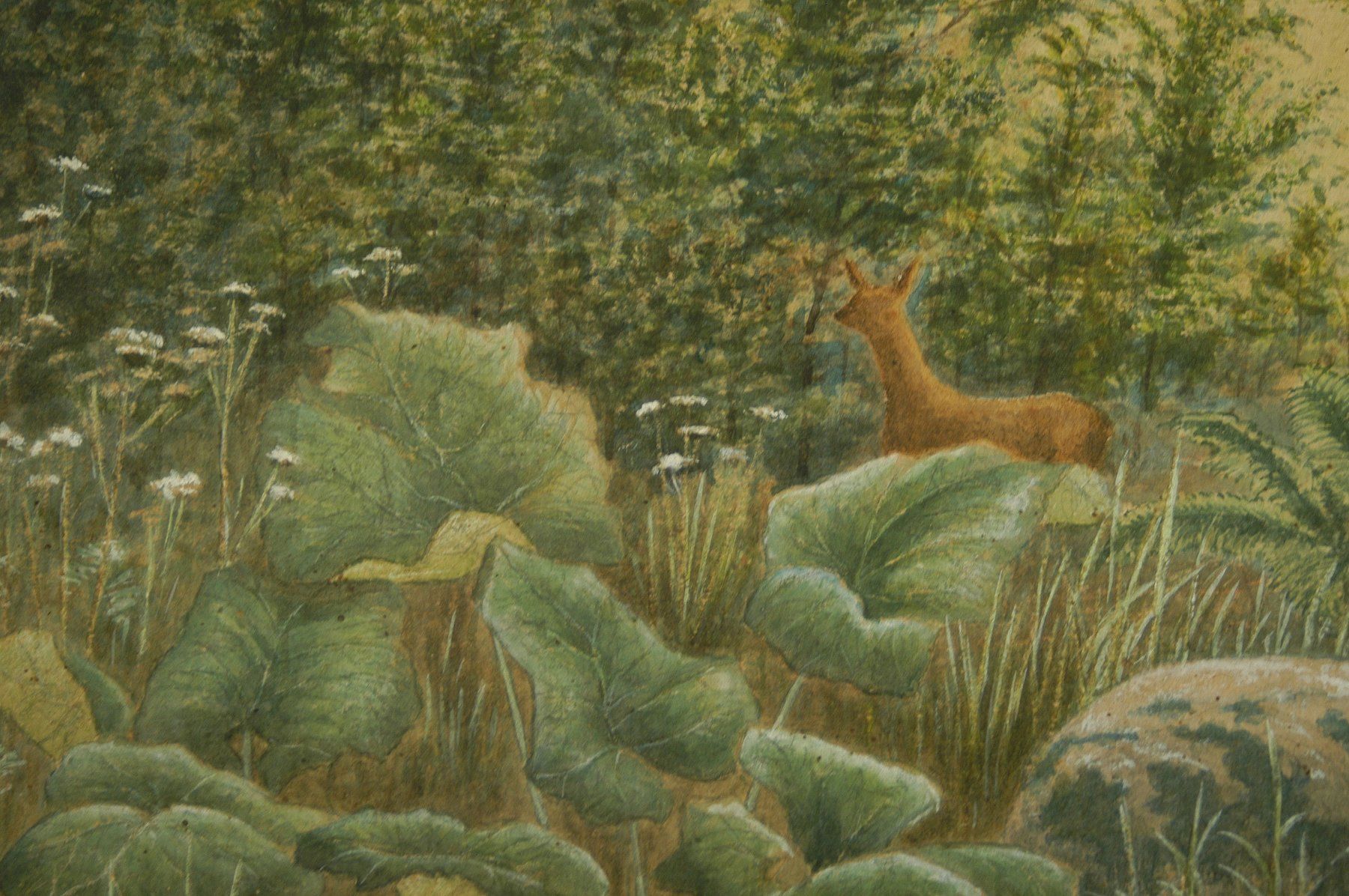 Dipinti: Waldbild gemalt auf Karton – Usato da Herisau venduto da Wisen 1