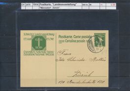 1914 Postkarte, "Landesausstellung", Männedorf - Zürich