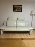 LEU Swiss Echtleder Couch Modell Bianca 