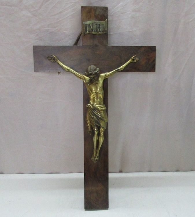 Kreuz Jesus Christus Metall Vergoldet Korpus Silberfarben 4 X 2 Cm