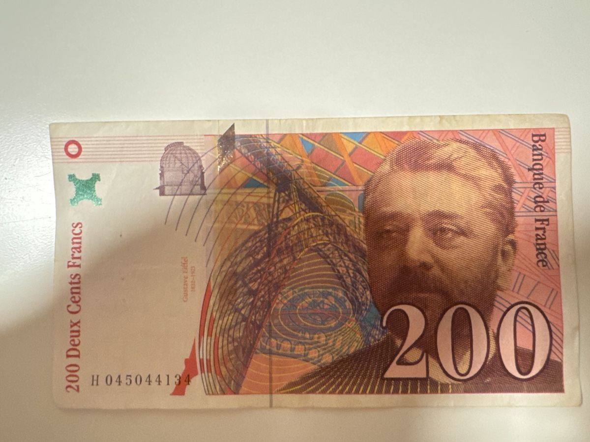 Banknoten: 200 Francs 1996 – Gebraucht aus Massagno von ilm_vd96