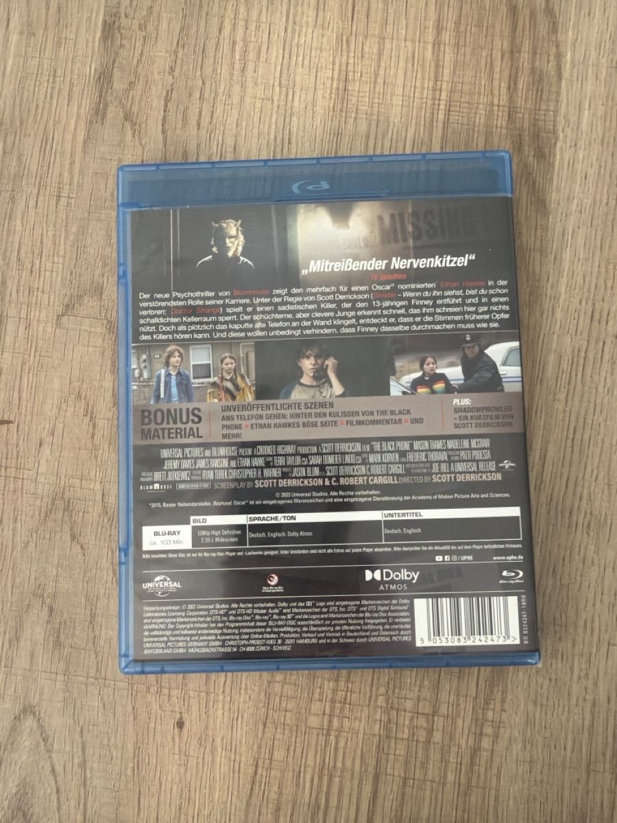 Tutti i DVDs: Black Phone (2021) BluRay – Usato da Hagendorn venduto da masterchieff 1