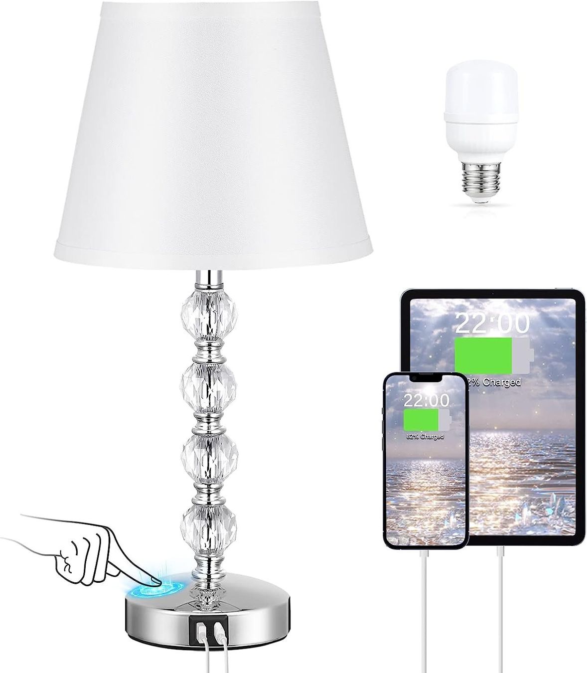 Lampade: Nachttischlampe Touch Dimmbar – Nuovo e nell'imballaggio originale da Nuglar venduto da SaleRitter 1