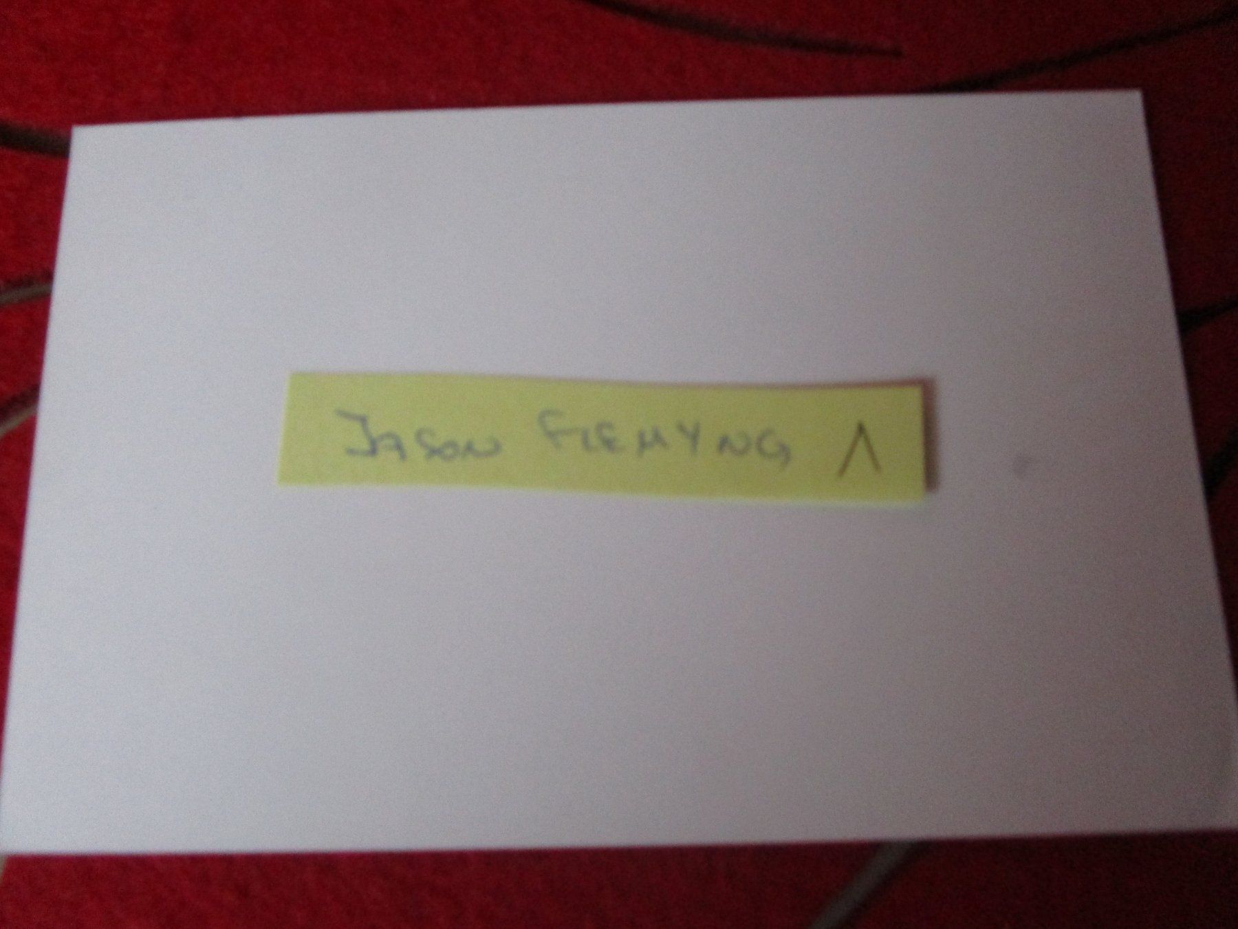 Autografi: JASON FLEMING SCHAUSPIELER ANTIKES AUTOGRAMM – Usato da GUTENSWIL venduto da Alpina6 1
