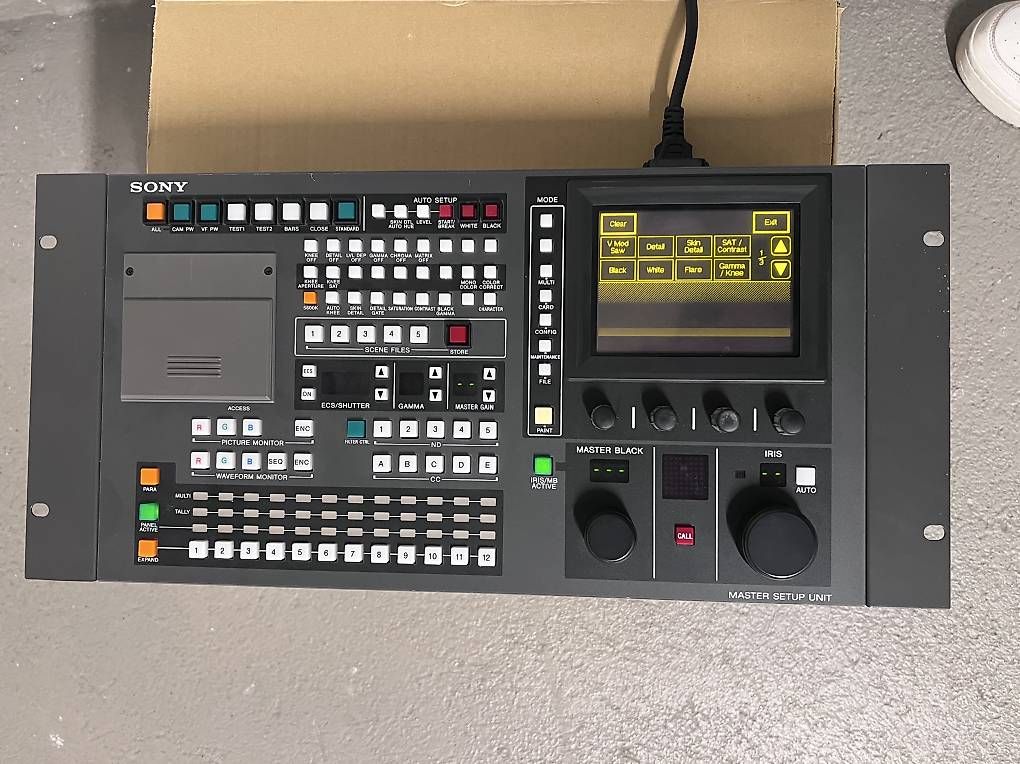 Sistema di controllo: Sony MSU-700 Master Setup Unit – Usato da Spreitenbach venduto da env_tk78