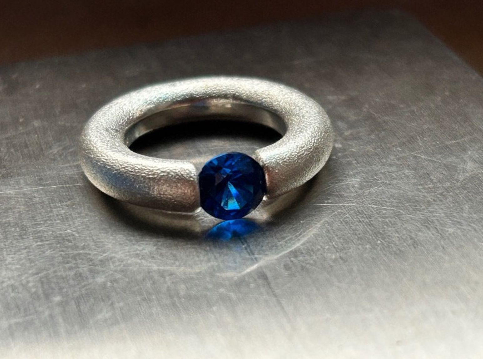 Anelli: Silberring darkblue (51) – Usato da Dittingen venduto da Bijoubelle