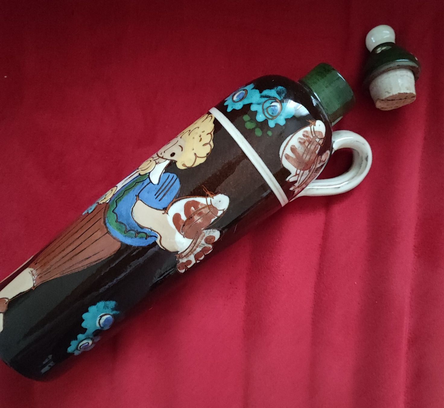 Caraffe: Schnapsflasche, Schweizer Keramik Kohler Biel, Deko – Usato da Langenthal venduto da shadow308 1