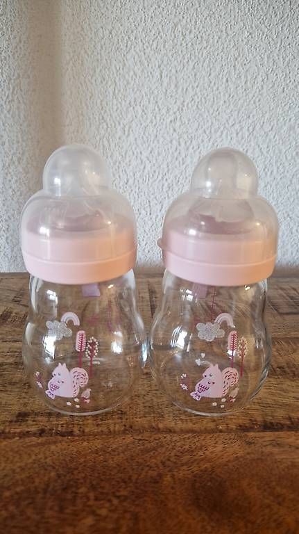 Pasti del neonato: 2 MAM Glas Babyflaschen – Usato da Dottikon venduto da happyvibes