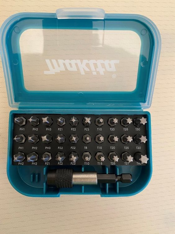 Makita Bit-Set 12-tlg. – Mit PH, PZ Und Torx Bits | Inkl. Bithalter, Für Schraubarbeiten