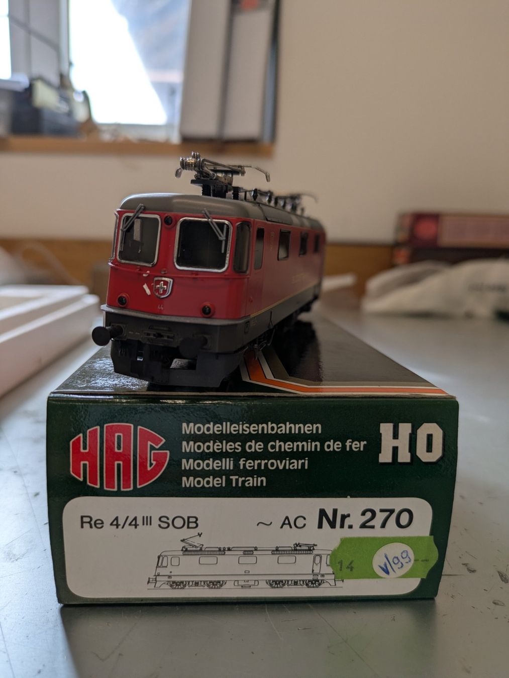 Hag Modellini di ferrovie: HAG 270 Re 4/4 III SOB Pfäffikon – Nuovo (secondo la descrizione) da Lohn SH venduto da Gitane0 6
