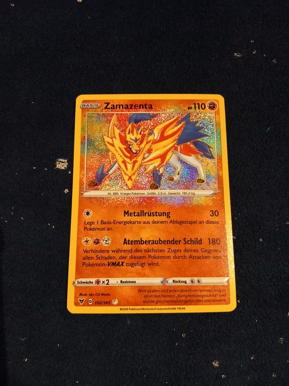 Zamazenta AMAZING Rare (DE) Vivid Voltage - VIV 102/185 (Neu (gemäss ...