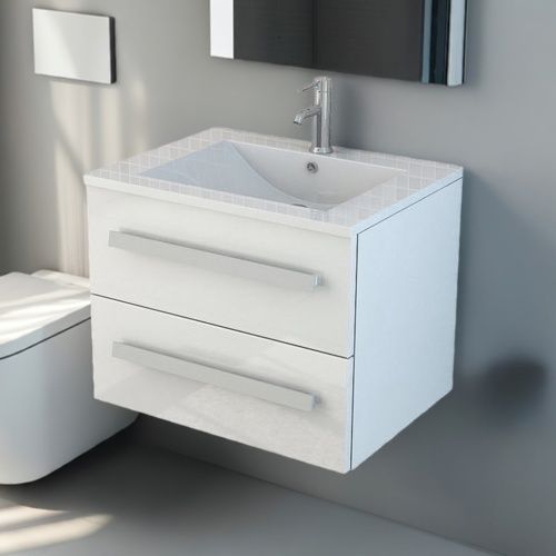 Mobili per bagno: Badmöbel Badset Waschtisch AROSA II weis – Nuovo e nell'imballaggio originale da Herbertingen venduto da jet-line-e-trade 4