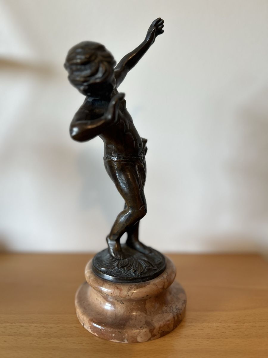 Figuren: Bronze Cherub Statue on Marble Base - Great Find! – Gebraucht aus Bogis-Bossey von jhenckaerts 3