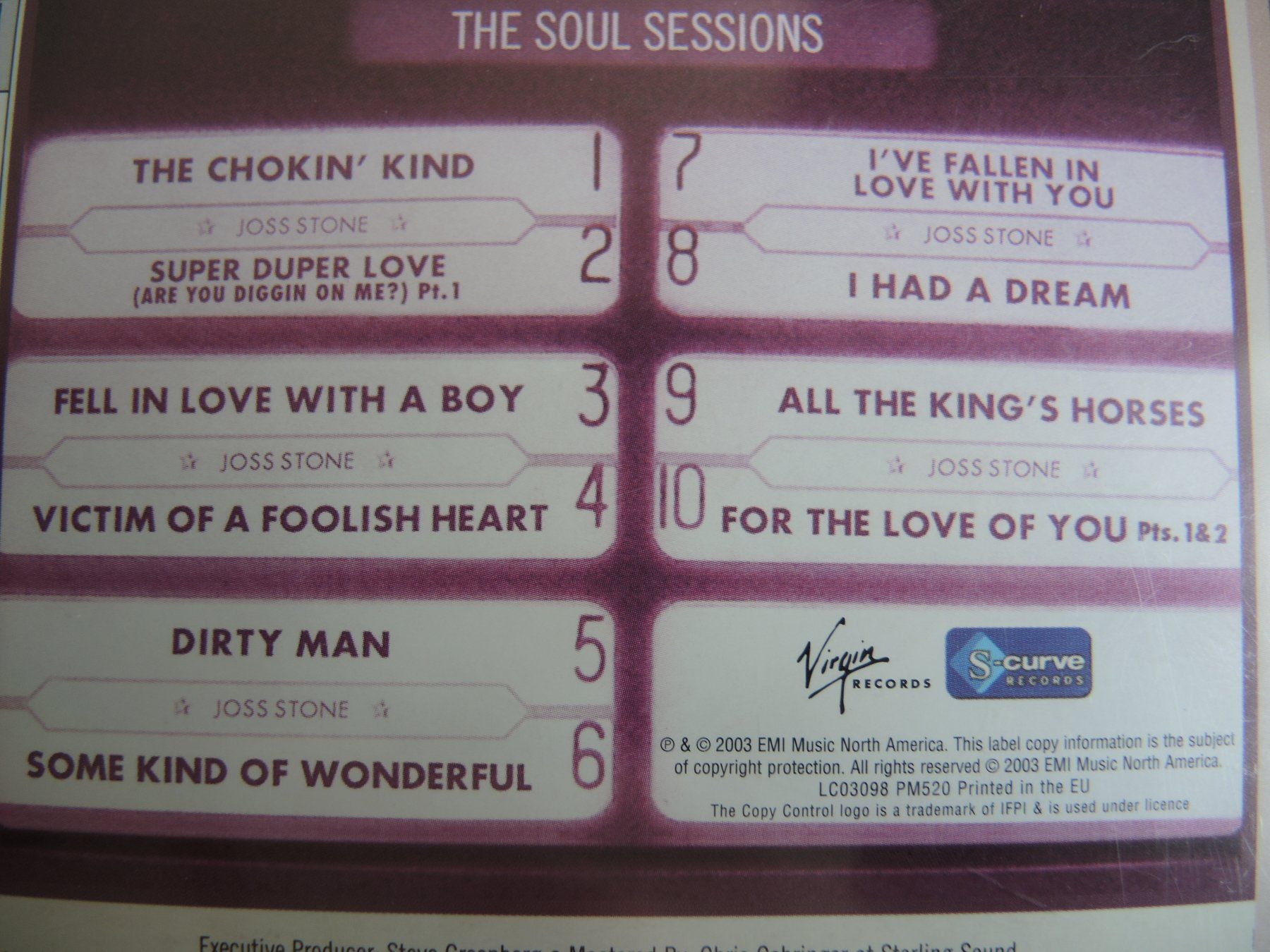 CD: Joss Stone - The Soul Sessions CD - Selten – Usato da Rorschach venduto da Pop-upBrocki 4