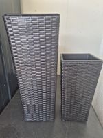 Rattan Blumentöpfe je 2 Stück (2 Grössen)