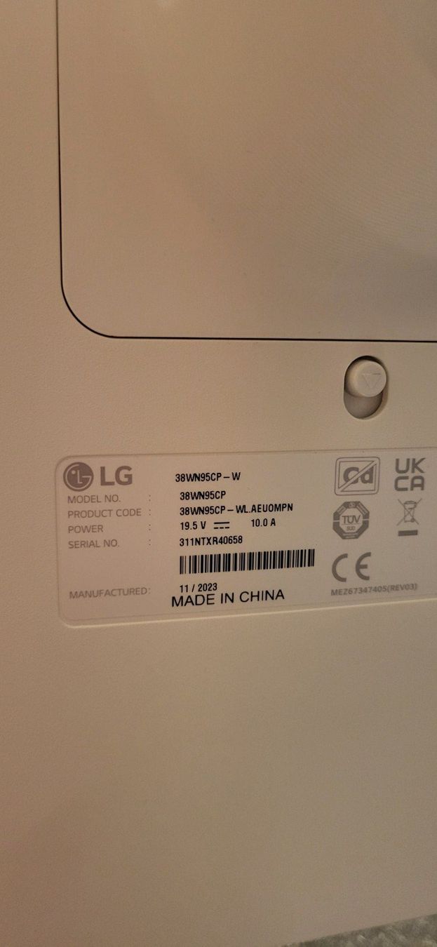 LG Monitor: LG UltraWide 38WN95CP-W – Nuovo (secondo la descrizione) da Euthal venduto da JoGer 3