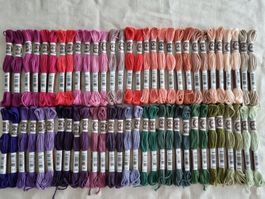DMC Retors Mat Stickgarn – 60 Stränge, je 2 Farben–LOS LAN14