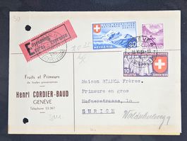 CL23 Carte Postale + Timbre Suisse 1939