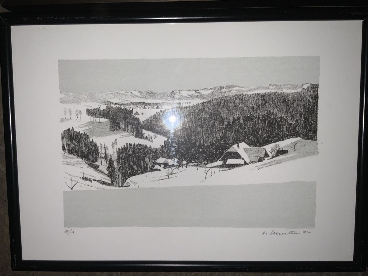Grafica & Litografie: Originale Winter-Lithos (Emmental) signiert H. Scheitlin – Usato da Zollikon venduto da Moira55 3