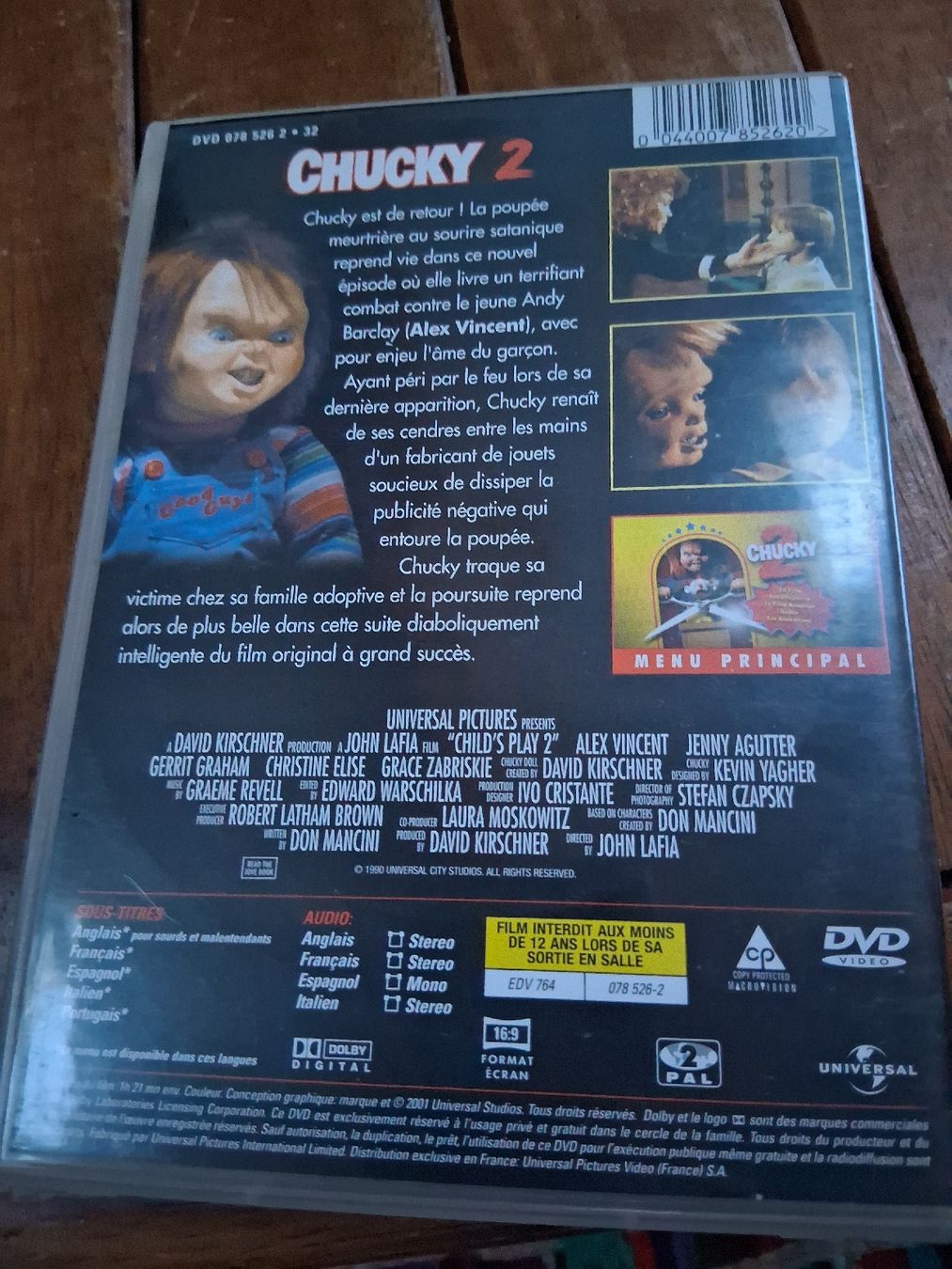 Tutti i DVDs: Chucky 2 – Usato da St-Cergue venduto da VeganWarrior 1