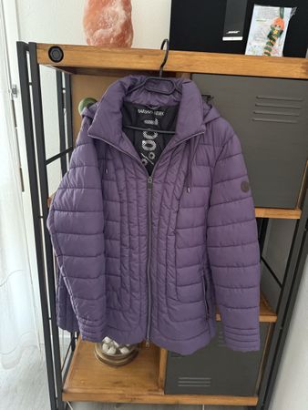 Damen Jacke Barbara Lebek lila mit Kapuze guter Zustand
