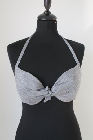 Haut de bikini gris taille 75B