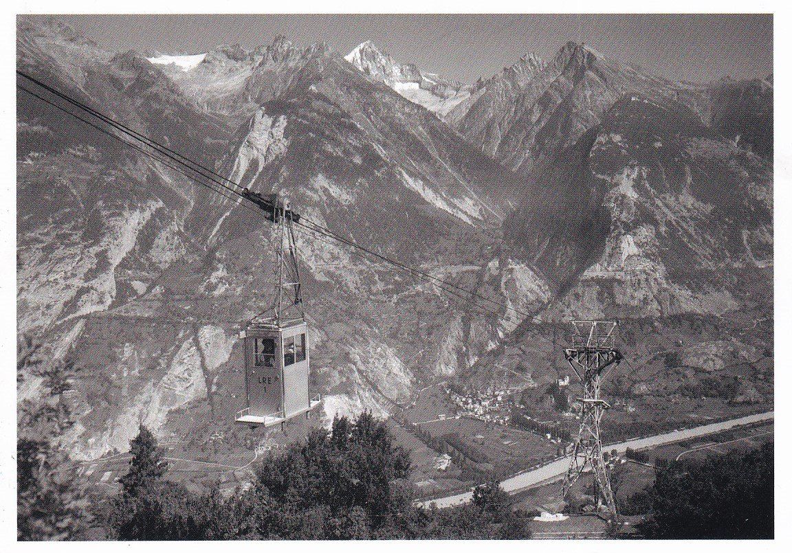 Ansichtskarten: Eischoll   VS  -  Luftseilbahn Turtig-Raron nach Eischoll – Gebraucht aus Brig von Valcards54
