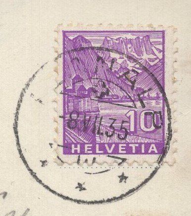 Cartoline postali: Brienz Rothornbahn  1935 – Usato da Aarau venduto da kufi44 3