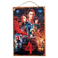 Stranger Things 4  Holz Wandbild, Deko für Fans,