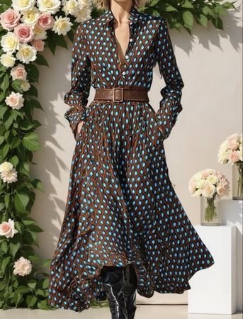 Abito donna fantasia geometrica-tgM/L-nuovo👌feste👌vacanze
