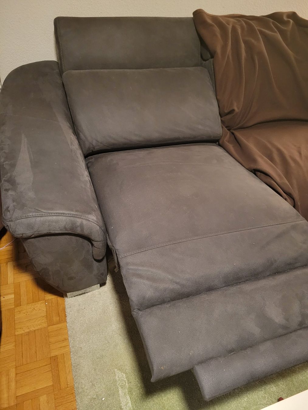 Conforama Divani: L Couch Sofa Polstermöbel grau – Usato da Adliswil venduto da teuflchn 5