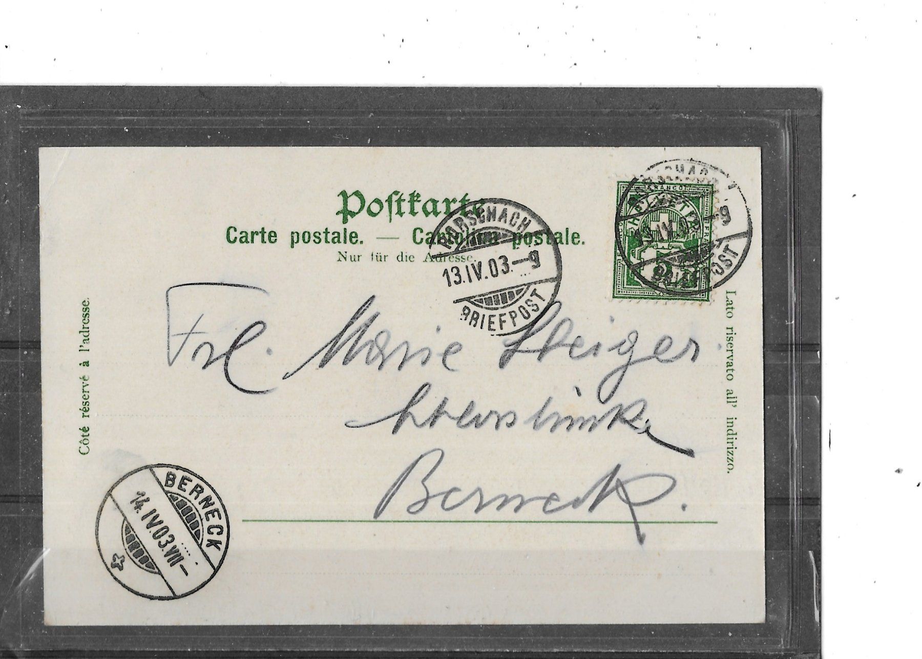 Cartoline postali: SG Rorschach 1903 Hafenpartie mit Bahnhof – Usato da Schocherswil venduto da Wilare 1
