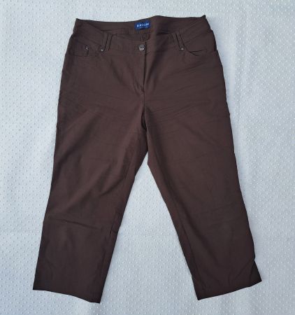 Braune Biaggini Sommer Hose 7/8, Caprihose, Gr. 44